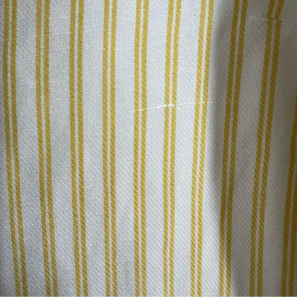Anthropologie Maeve Yellow White Striped Clotille Off The Shoulder Top - Picture 4 of 5